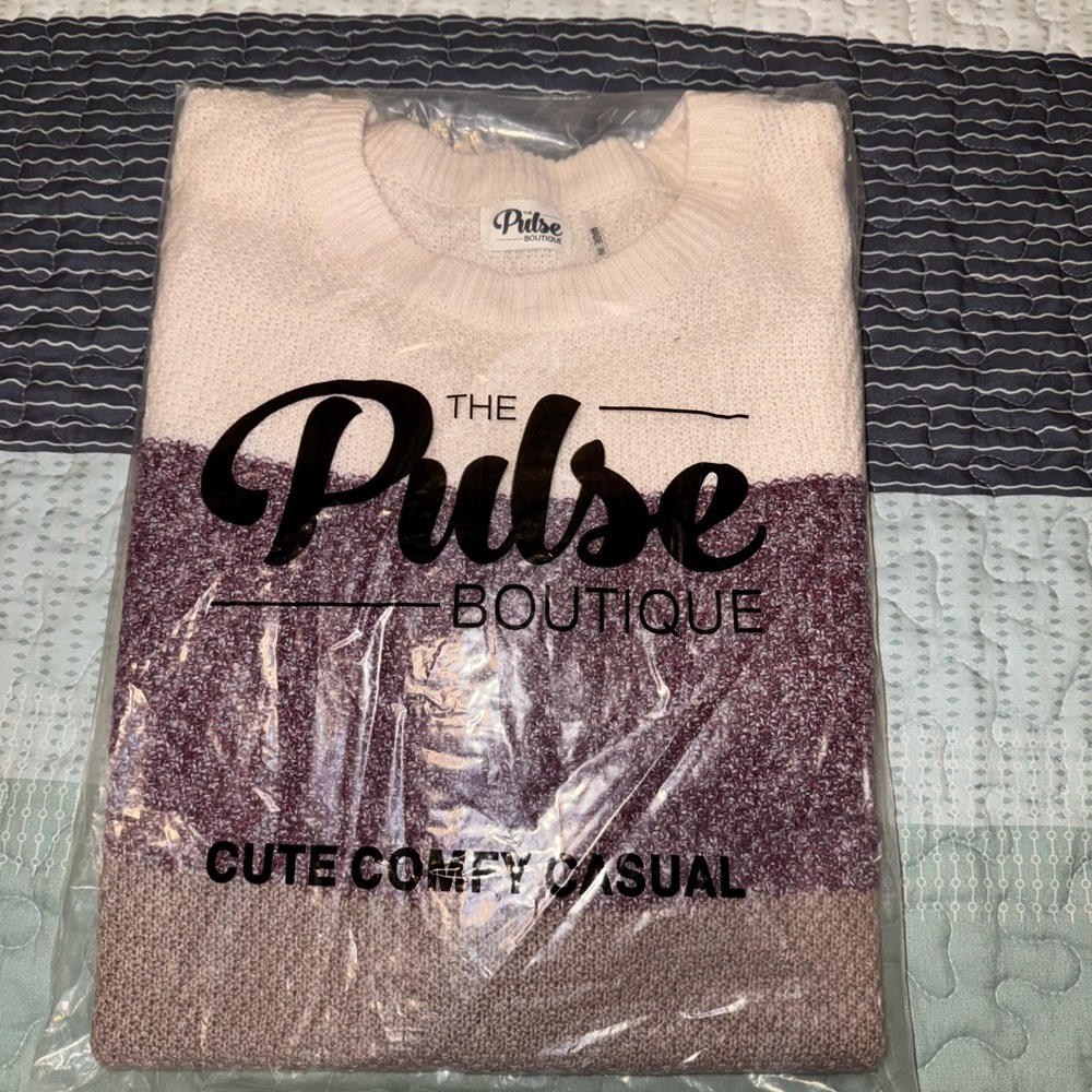 Pulse Boutique Colorblock Sweater